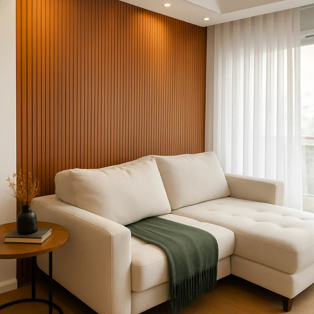 Painel de Ripa Laminado de EVA Autocolante Auréon - Sofisticação e Conforto em Cada Detalhe 🔥Queima de Estoque🔥